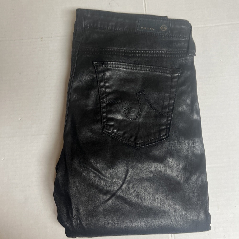 Adriano Goldschmied AG The Legging Womens 28R Faux Leather‎ Pants Super Skinny